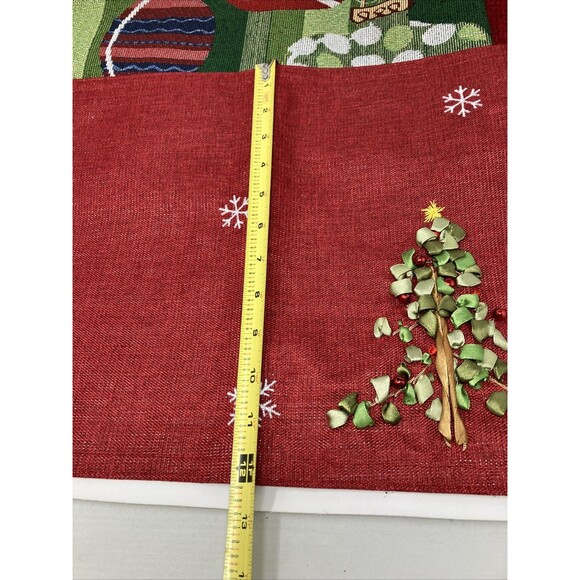 Christmas Tabletop Linens Lot Runners Napkins Holiday Winter - Picture 8 of 15